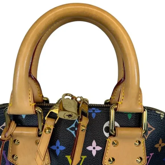 Louis Vuitton Multicolor Alma Bag PM Murakami Limited Edition Monogram Vintage - Picture 8 of 15